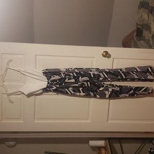 NWT black and white jumpsuit